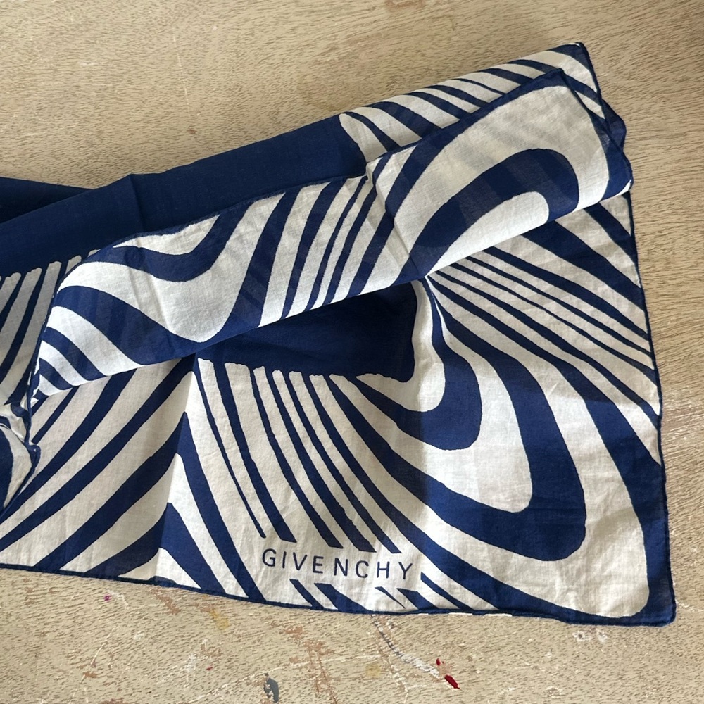 Vintage Givenchy Cotton Square Scarf - Picture 10 of 15